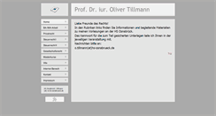 Desktop Screenshot of oliver-tillmann.de