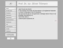 Tablet Screenshot of oliver-tillmann.de